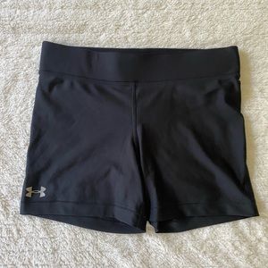 Women’s large Under Armour black compression shorts